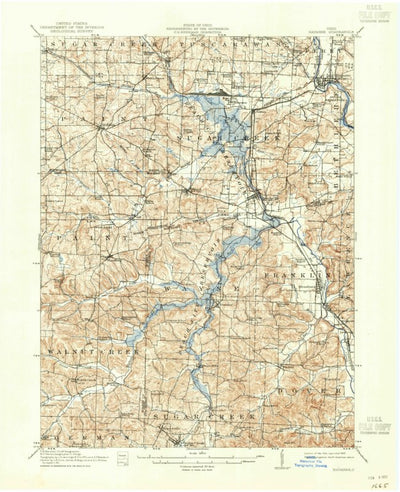 United States Geological Survey Navarre, OH (1914, 62500-Scale) digital map