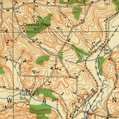 United States Geological Survey Navarre, OH (1944, 62500-Scale) digital map