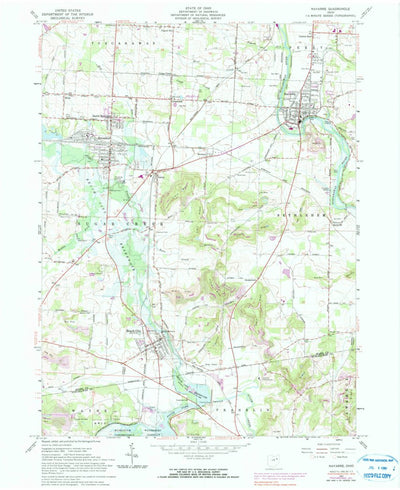 United States Geological Survey Navarre, OH (1961, 24000-Scale) digital map