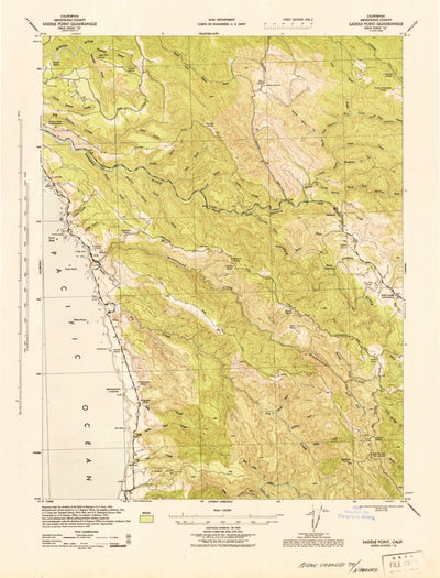 United States Geological Survey Navarro, CA (1944, 62500-Scale) digital map