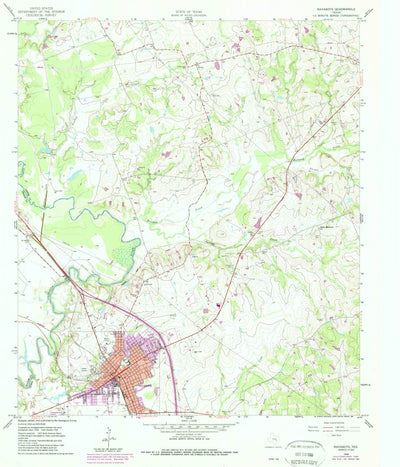 United States Geological Survey Navasota, TX (1958, 24000-Scale) digital map