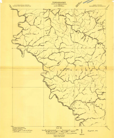 United States Geological Survey Navgatuck, WV-KY (1910, 48000-Scale) digital map