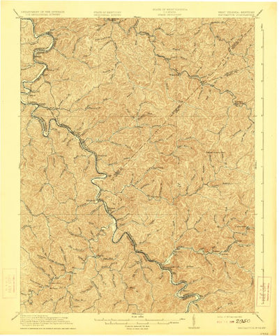 United States Geological Survey Navgatuck, WV-KY (1917, 62500-Scale) digital map