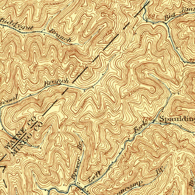 United States Geological Survey Navgatuck, WV-KY (1917, 62500-Scale) digital map