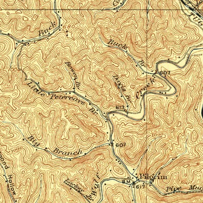 United States Geological Survey Navgatuck, WV-KY (1917, 62500-Scale) digital map