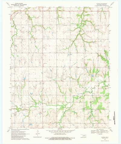 United States Geological Survey Navina, OK (1970, 24000-Scale) digital map