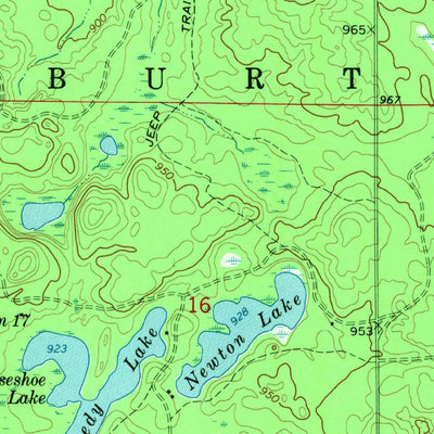 United States Geological Survey Nawakwa Lake, MI (1968, 24000-Scale) digital map