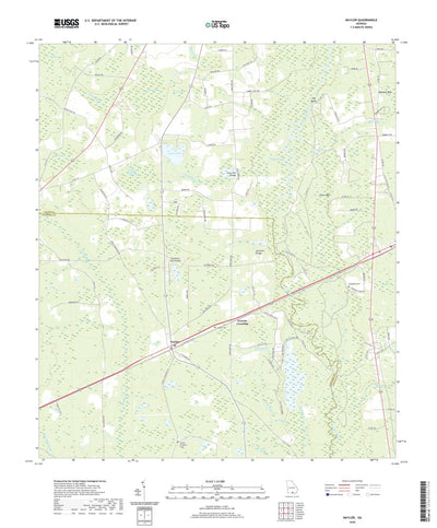 United States Geological Survey Naylor, GA (2020, 24000-Scale) digital map