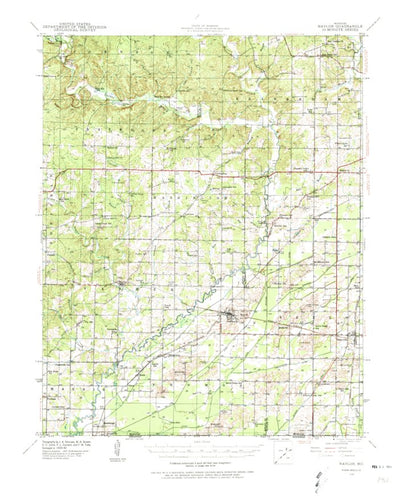 United States Geological Survey Naylor, MO (1940, 62500-Scale) digital map