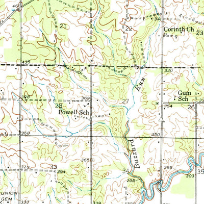 United States Geological Survey Naylor, MO (1940, 62500-Scale) digital map