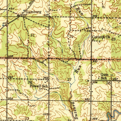 United States Geological Survey Naylor, MO (1944, 62500-Scale) digital map