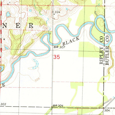United States Geological Survey Naylor, MO (1979, 24000-Scale) digital map