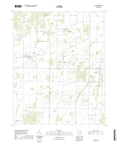 United States Geological Survey Naylor, MO (2021, 24000-Scale) digital map