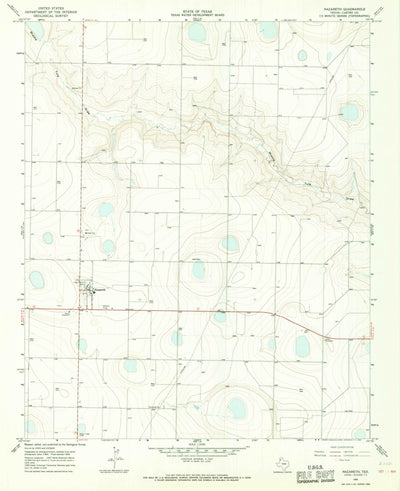 United States Geological Survey Nazareth, TX (1965, 24000-Scale) digital map