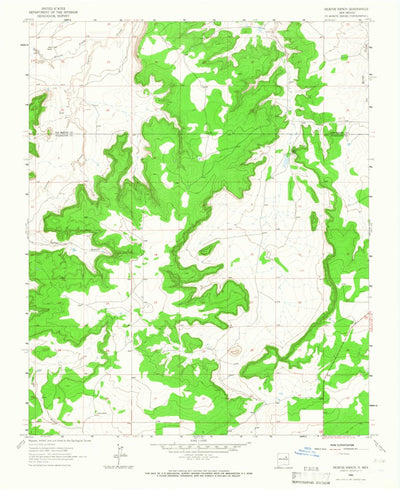 United States Geological Survey Neafus Ranch, NM (1964, 24000-Scale) digital map
