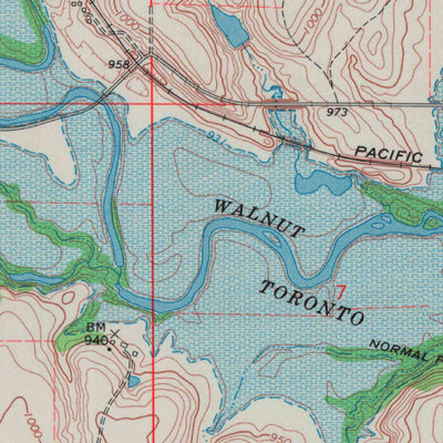 United States Geological Survey Neal, KS (1969, 24000-Scale) digital map