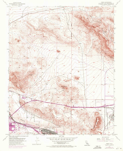 United States Geological Survey Nebo, CA (1953, 24000-Scale) digital map