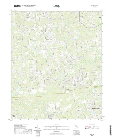 United States Geological Survey Nebo, GA (2020, 24000-Scale) digital map