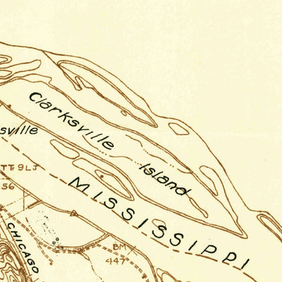 United States Geological Survey Nebo, IL-MO (1934, 48000-Scale) digital map