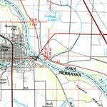 United States Geological Survey Nebraska City, NE-IA-MO (1985, 100000-Scale) digital map