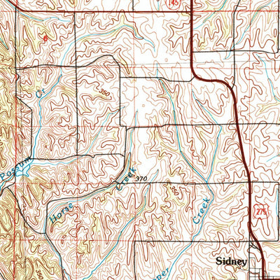 United States Geological Survey Nebraska City, NE-IA-MO (1993, 100000-Scale) digital map
