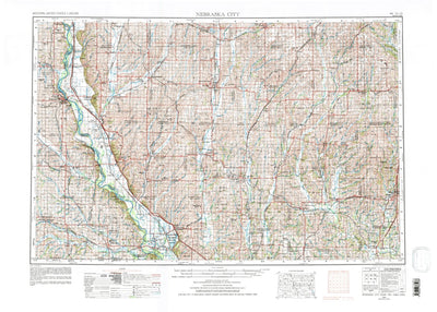 United States Geological Survey Nebraska City, NE-MO-IA-KS (1955, 250000-Scale) digital map