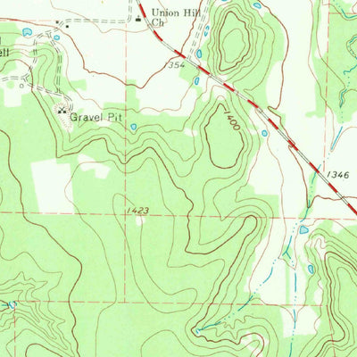 United States Geological Survey Necessity, TX (1967, 24000-Scale) digital map