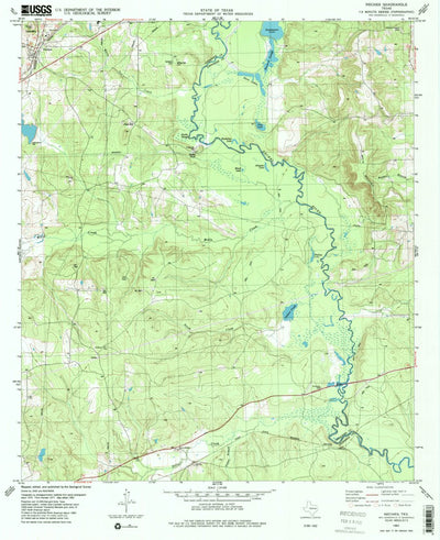 United States Geological Survey Neches, TX (1982, 24000-Scale) digital map