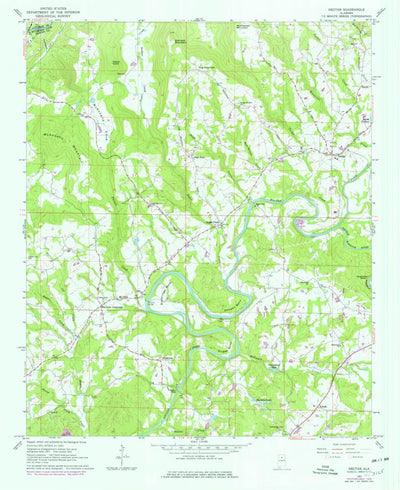 United States Geological Survey Nectar, AL (1961, 24000-Scale) digital map
