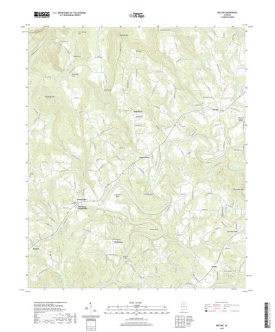 United States Geological Survey Nectar, AL (2020, 24000-Scale) digital map