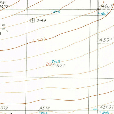 United States Geological Survey Ned Houk Park, NM (1985, 24000-Scale) digital map