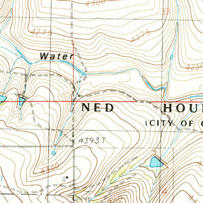 United States Geological Survey Ned Houk Park, NM (1985, 24000-Scale) digital map