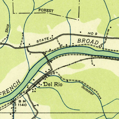 United States Geological Survey Neddy Mountain, TN (1935, 24000-Scale) digital map
