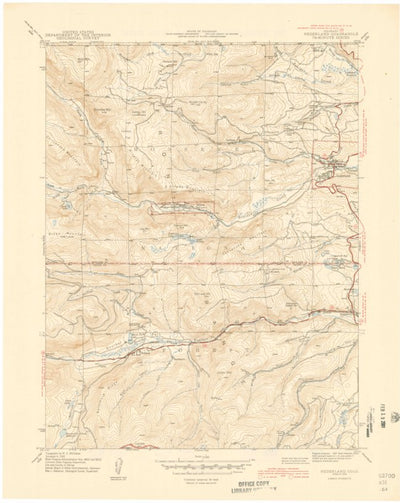 United States Geological Survey Nederland, CO (1944, 31680-Scale) digital map