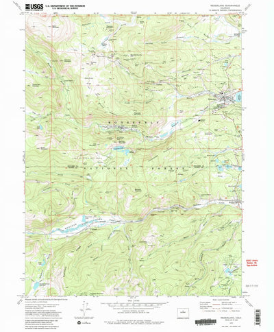 United States Geological Survey Nederland, CO (1972, 24000-Scale) digital map