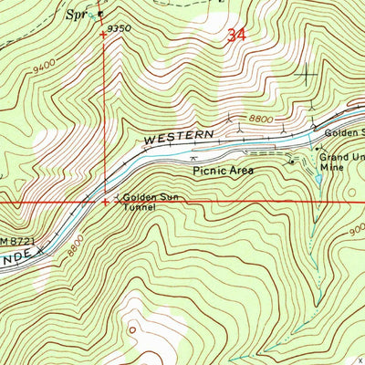 United States Geological Survey Nederland, CO (1972, 24000-Scale) digital map