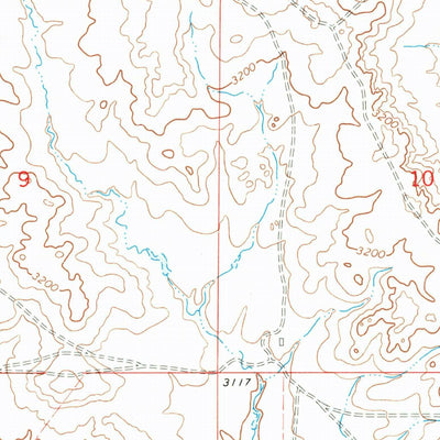 United States Geological Survey Needle Butte, MT (1965, 24000-Scale) digital map