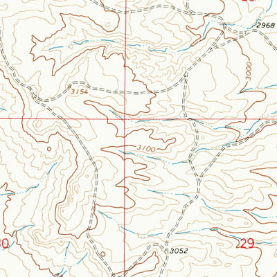United States Geological Survey Needle Butte Reservoir, MT (1965, 24000-Scale) digital map