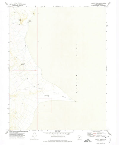 United States Geological Survey Needle Point, UT (1972, 24000-Scale) digital map