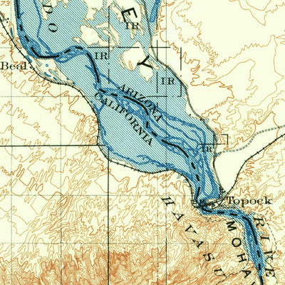 United States Geological Survey Needles, CA-AZ (1903, 125000-Scale) digital map