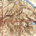 United States Geological Survey Needles, CA-AZ (1954, 250000-Scale) digital map