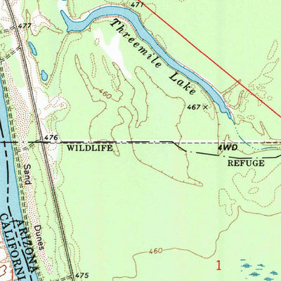 United States Geological Survey Needles, CA-AZ (1970, 24000-Scale) digital map
