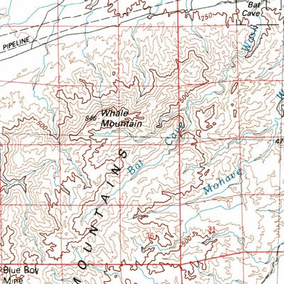 United States Geological Survey Needles, CA-AZ (1985, 100000-Scale) digital map