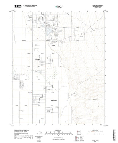 United States Geological Survey Needles NE, AZ (2021, 24000-Scale) digital map
