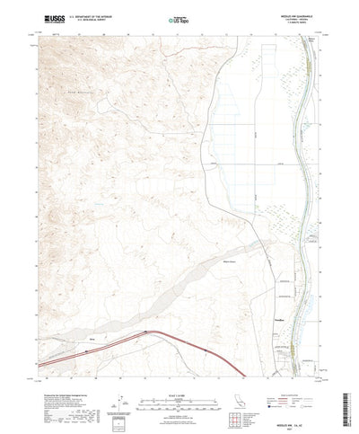 United States Geological Survey Needles NW, CA (2021, 24000-Scale) digital map
