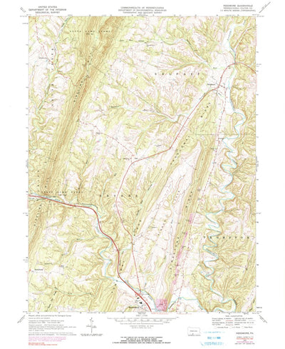 United States Geological Survey Needmore, PA (1967, 24000-Scale) digital map