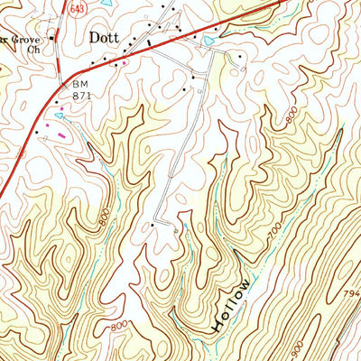 United States Geological Survey Needmore, PA (1967, 24000-Scale) digital map