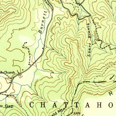 United States Geological Survey Neels Gap, GA (1938, 24000-Scale) digital map