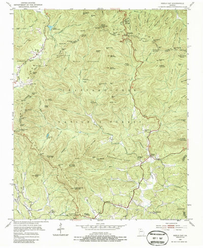 United States Geological Survey Neels Gap, GA (1950, 24000-Scale) digital map