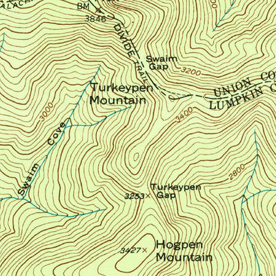 United States Geological Survey Neels Gap, GA (1950, 24000-Scale) digital map